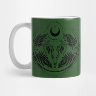 Fern Stag Skull Mug